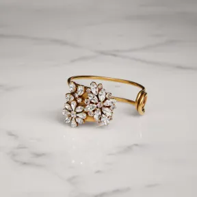 博百利/Burberry 女士 水晶雏菊镀金手镯 (水晶色) 40737481