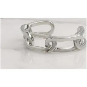 博百利/Burberry 女士 镀钯金链饰手镯 (钯金色) 40747481