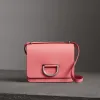 博百利/Burberry 女士 小号皮革 D 型环包 (亮珊瑚粉红) 40759161
