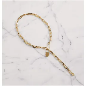 博百利/Burberry 女士 苏格兰裙别针镀金长链式吊坠项链 (浅金色) 40767771