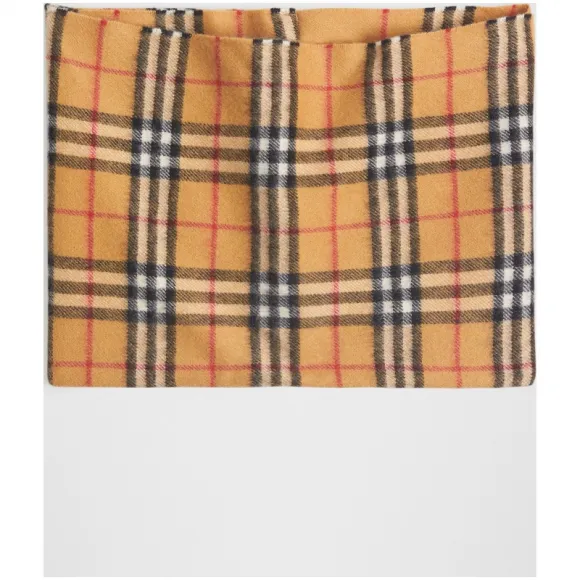 博百利/Burberry 儿童用品 Vintage 格纹羊绒围脖 (古典黄色)  40781751