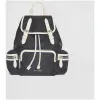 博百利/Burberry 女士 The Rucksack - 中号功能性尼龙拼皮革军旅背包 (黑色) 40801221