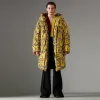 博百利/Burberry  涂鸦 Vintage 格纹羽绒服 (亮黄色)  45478951