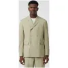 博百利/Burberry 男士 修身剪裁按扣羊毛量裁外套 (抹茶绿)  45582261