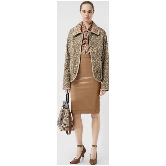 博百利/Burberry 女士 塑质铅笔裙 (功能米色) 45608781