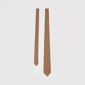 博百利/Burberry 男士 经典剪裁丝质领带 (暖驼色) 45612101