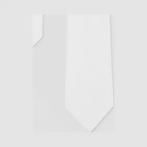 博百利/Burberry 经典剪裁棉质领带 (光白色)  45630901