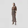 博百利/Burberry 女士 标语印花丝缎褶裥 Polo 衫  45669381