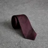 博百利/Burberry 男士 现代剪裁格纹丝质领带 (深红色) - 男士  80018021