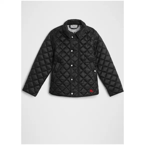 博百利/Burberry 儿童用品 轻便菱形绗缝外套 (黑色)  80025801
