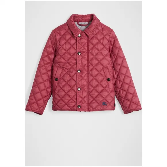博百利/Burberry 儿童用品 轻便菱形绗缝外套 (牡丹玫瑰)  80029641