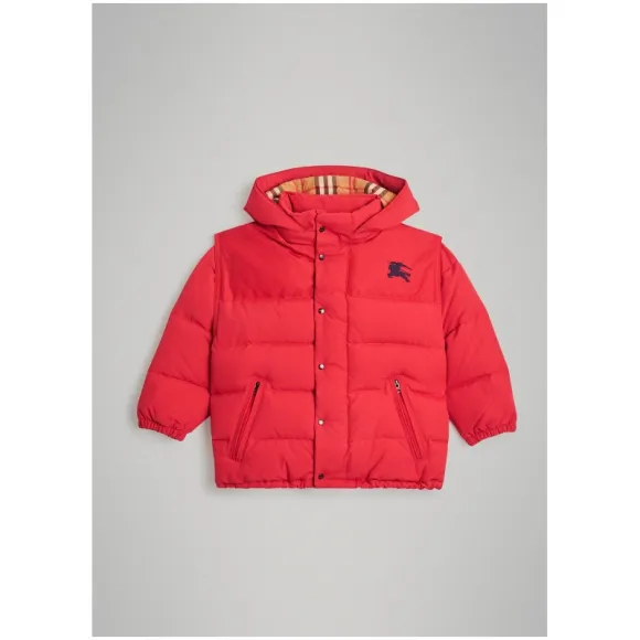 博百利/Burberry  连帽羽绒外套 (亮红色)  80032531