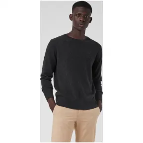 博百利/Burberry 男士 典藏绣标羊绒衫 (炭灰麻灰) - 男士  80036121