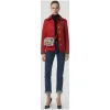 博百利/Burberry 女士 菱形绗缝外套 (军红色) 80042871