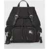 博百利/Burberry 女士 The Rucksack - 小号羽绒尼龙斜背式军旅背包 (黑色) 80067161