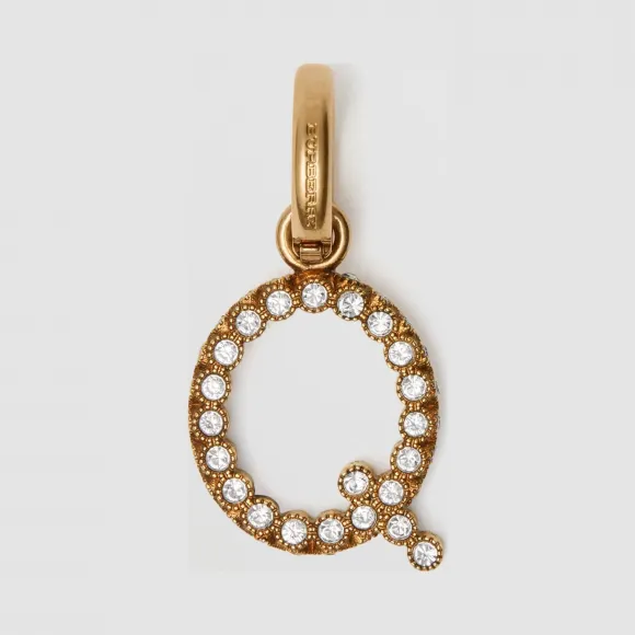 博百利/Burberry Q 字母人造水晶吊饰 (水晶色) - 女士  80080051