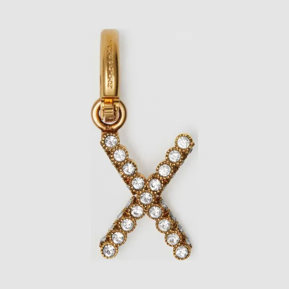 博百利/Burberry X 字母人造水晶吊饰 (水晶色) - 女士  80080221