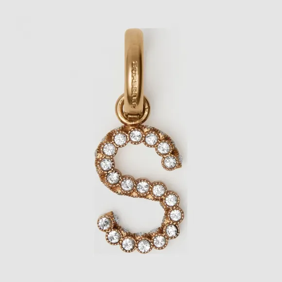 博百利/Burberry S 字母人造水晶吊饰 (水晶色) - 女士  80080261