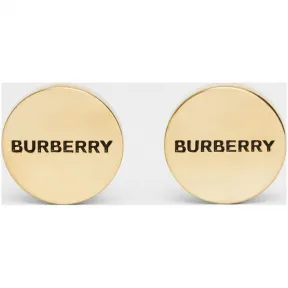 博百利/Burberry 男士 镌刻镀金袖扣 (浅金色) - 男士  80108221