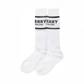 博百利/Burberry 女士 徽标嵌花混纺棉袜 (白色)  80114771