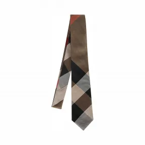 博百利/Burberry 现代剪裁大格纹丝质领带 (典藏米色) - 男士  80116891