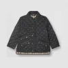 博百利/Burberry 童装 轻便菱形绗缝外套 (黑色)  80118471