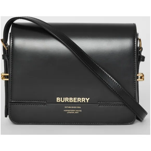 博百利/Burberry 女士 Grace - 小号皮革格雷丝包 (黑色) 80119721