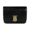 博百利/Burberry 女士 TB 专属标识束带皮革锁扣包 (黑色) 80122041