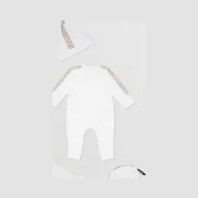 博百利/Burberry 格纹棉质三件套婴儿礼品套装  P80140731