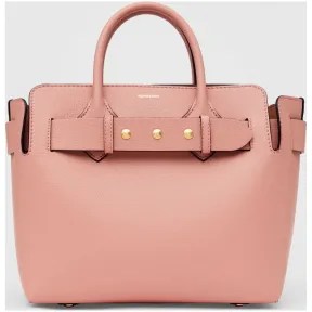 博百利/Burberry 女士 The Belt - 小号皮革铆钉装饰贝尔特包 (灰玫瑰色) 80140831