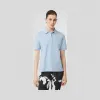博百利/Burberry 女士 专属标识图案珠地网眼布棉质 Polo 衫 (浅蓝色) 80152091