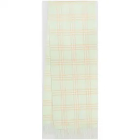 博百利/Burberry 男士 经典 Vintage 格纹羊绒围巾 (淡绿色)  80161491
