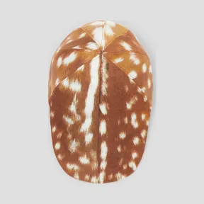 博百利/Burberry 女士 鹿纹印花尼龙平顶帽 (棕褐色)  80163421