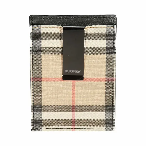 博百利/Burberry 男士 名片夹米色 80166201