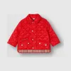博百利/Burberry 童装 轻便菱形绗缝外套 (亮红色) 80167541