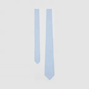 博百利/Burberry 男士 经典剪裁专属标识丝质提花领带 (浅蓝色) 80172741