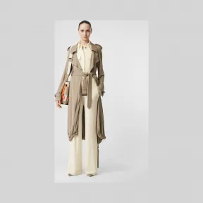 博百利/Burberry 女士 平织阔腿裤 (暗雅白) 80175401