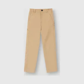 博百利/Burberry 童装 徽标装饰棉质斜纹长裤 (蜜色)  80177511