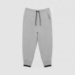 博百利/Burberry 童装 徽标装饰平织运动裤 (麻灰色)  80178391