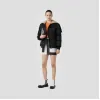 博百利/Burberry 女士 徽标装饰 ECONYL® 羽绒服 (黑色) 80187581