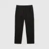 博百利/Burberry 童装 徽标装饰棉质斜纹长裤 (黑色)  80204741