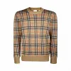 博百利/Burberry 男士 格纹提花美利奴羊毛衫 (典藏米色) 80213471