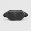 博百利/Burberry London 格纹徽标图案 Sonny 腰包 (深炭灰) - 男士  80225171