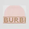 博百利/Burberry 徽标嵌花羊绒毛线帽 (糖果粉红)  80239841