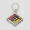 博百利/Burberry 徽标图案镀钯金钥匙圈  P80242521