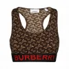 博百利/Burberry 专属标识印花弹力平织短款上衣 (马勒棕) - 女士  80246631