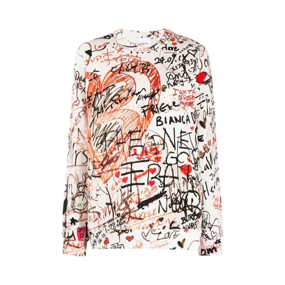 博百利/Burberry 涂鸦印花套头衫 80256641