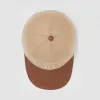 博百利/Burberry 专属标识图案羊绒拼皮革棒球帽 (驼色)  80257221