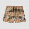 博百利/Burberry 徽标嵌花 Vintage 格纹游泳裤  P80264621