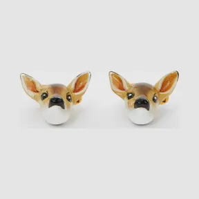 博百利/Burberry 鹿图案镀金袖扣  P80269831